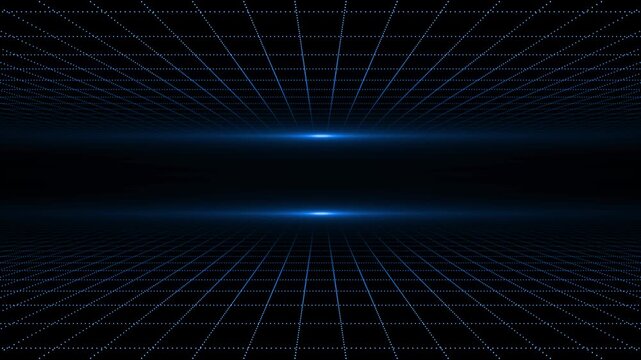 Royal blue  color grid pattern modern design loopable seamless black grid background 
