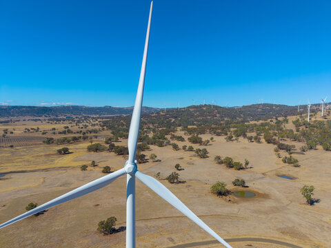 Aerial view of New England Wind Farm