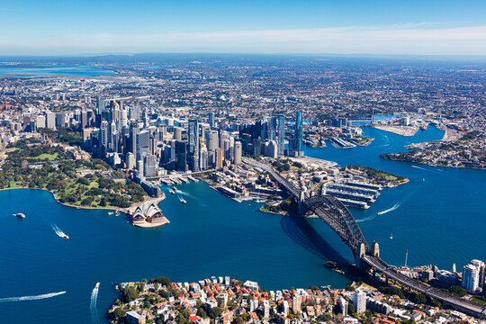 Aerial view of Sydney