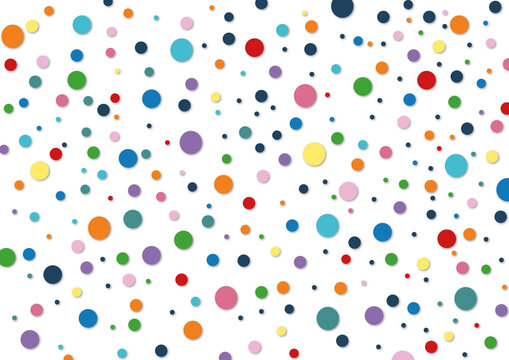Multicoloured dots, illustration