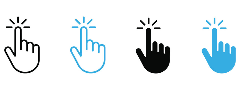 Swipe up hand gesture icon set featuring touch interaction symbols for website scrolling, mobile app navigation, and user interface design.