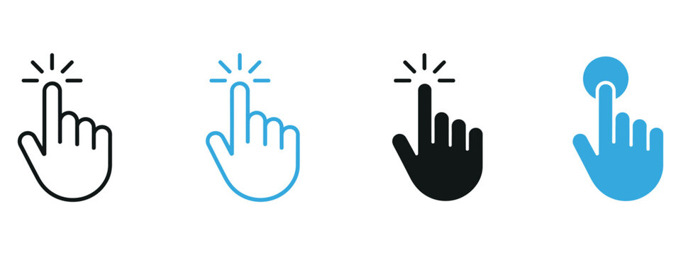 Hand swipe up icon collection representing touch controls, mobile navigation, screen scrolling, and modern UI/UX interaction elements.