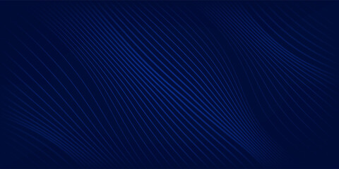 Obraz premium Premium background design with diagonal dark blue lines pattern. Vector horizontal template for digital luxury business banner