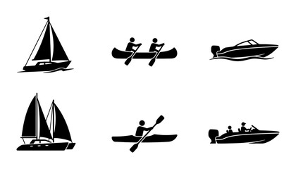 Rowing team in a boat with oars, action shot, sports illustration Vector © MSTRANI