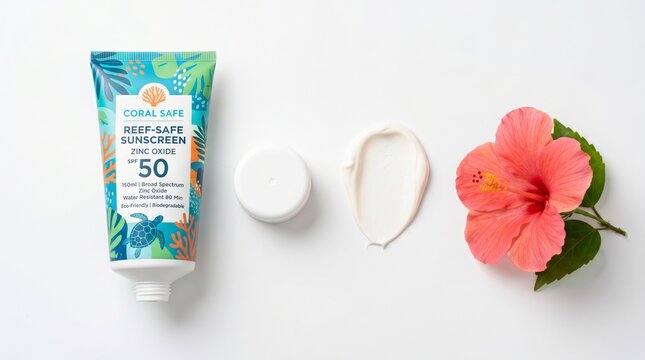 zinc oxide spf 50 broad spectrum water resistant eco friendly biodegradable non toxic sun protection uv protection skin protection tropical getaway beach essentials summer vibes