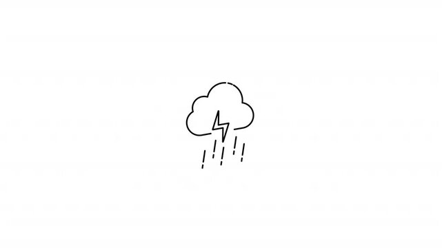 Thunderstorm Cloud Icon