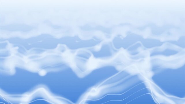 Royal blue  color wavy pattern bokeh lines simple design gradient background