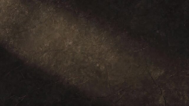 Textured cracked stone surface in rustic style on dark shadowed background, concept of vintage grunge mood aesthetic