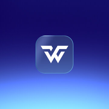 Frosted Glass App Icon Logo Reveal, Square Glassmorphism Social Intro, Modern Feed Brand Animation