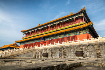 Fototapeta premium Hall of Body Benevolence (Ti Ren Ge) in the Forbidden City, Beijing, China