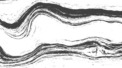 Abstract Black and White Terrain Pattern with Detailed Contour Lines Topographic Flow and Modern Cartographic Style. © FADED REBEL