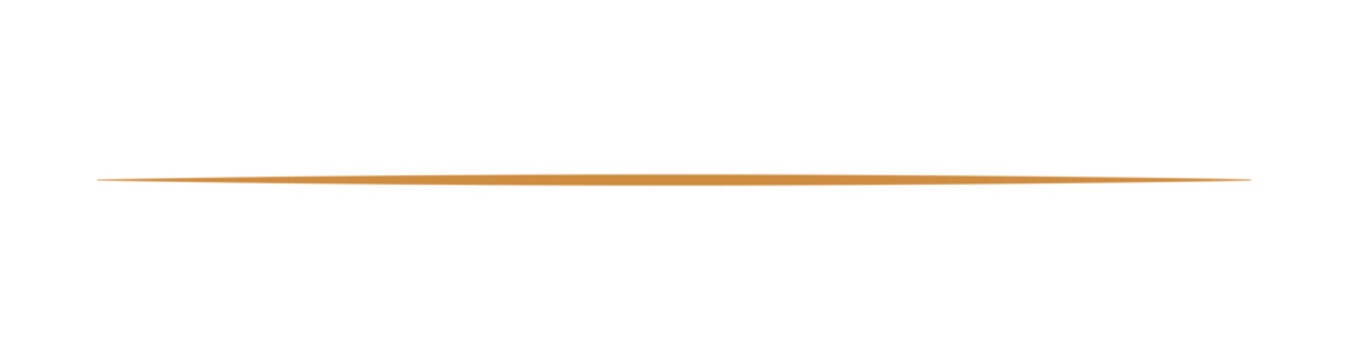 Gold thin horizontal line design for divider, underline, minimal poster, modern template vector design