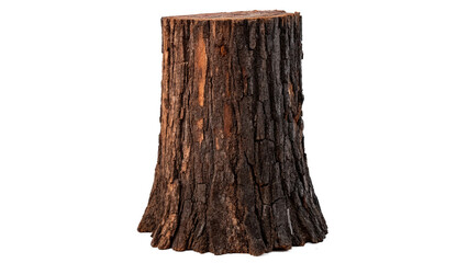 Natural brown tree trunk stump wood texture isolated on a transparent background logging forestry asset © novell-png