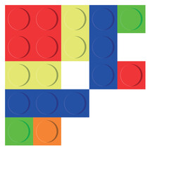 Naklejka premium Lego Border