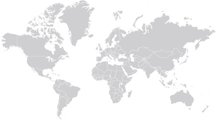 Fototapeta premium Modern design vector world map