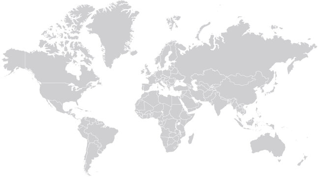 Modern design vector world map