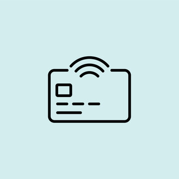 Contactless Credit Card NFC Icon