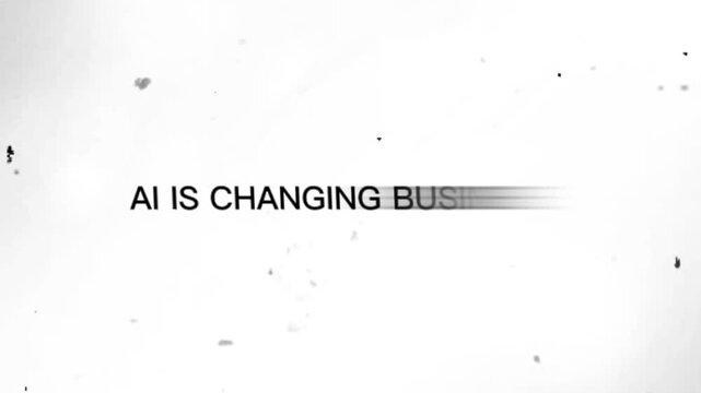 Blurry gray text on white background with speckles and stains