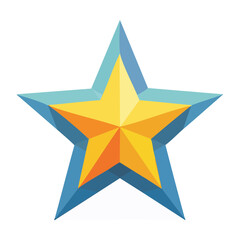 Obraz premium Colorful Geometric Star Illustration