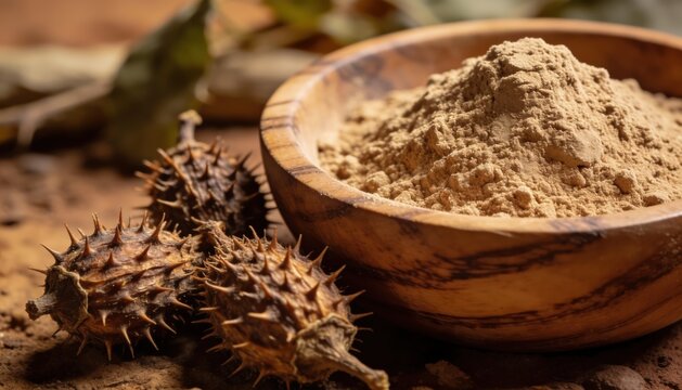 Tribulus Terrestris Powder with Dried Spiny Fruits