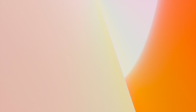 Abstract composition with soft gradients of pink, yellow, and orange hues blending smoothly.