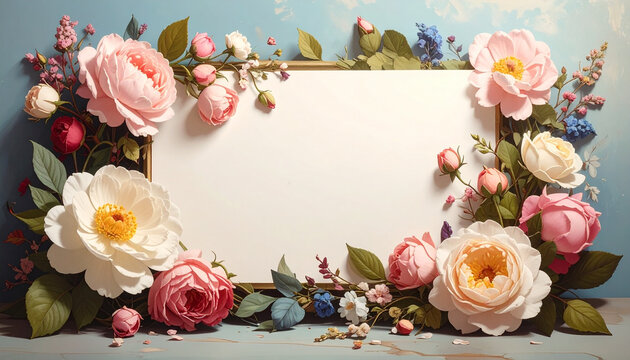 Floral arrangement frame
