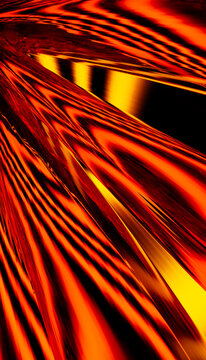 Abstract digital artwork with vibrant red and yellow swirling patterns.