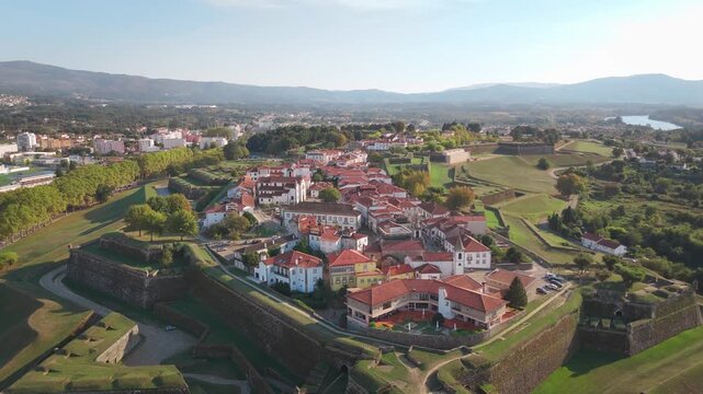 Drone de Valen&ccedil;a, cidade Portugal Espanha Caminho Santiago