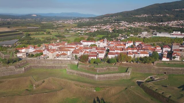 Drone de Valen&ccedil;a, cidade Portugal Espanha Caminho Santiago