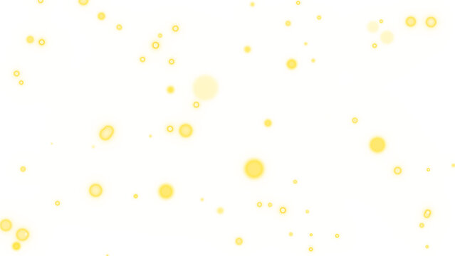 Glowing Yellow Fireflies Dense Scatter Transparent PNG 3D Render