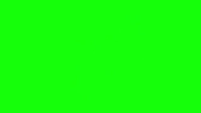 Brown and White Goat Standing Isolated on Bright Green Background Animation