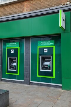 CROYDON, UK - JULY 8, 2024: Lloyds Bank branch in Croydon town in South London, UK.