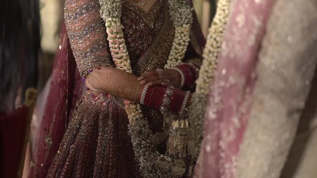 Indian Wedding Rituals with Bride and Groom Performing Sacred Traditions, Pheras, Mandap Ceremony, and Cultural Marriage Customs