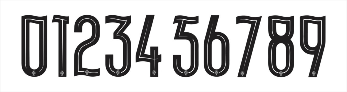 Portugal jersey font vector 2025 pdf, svg, ttf
