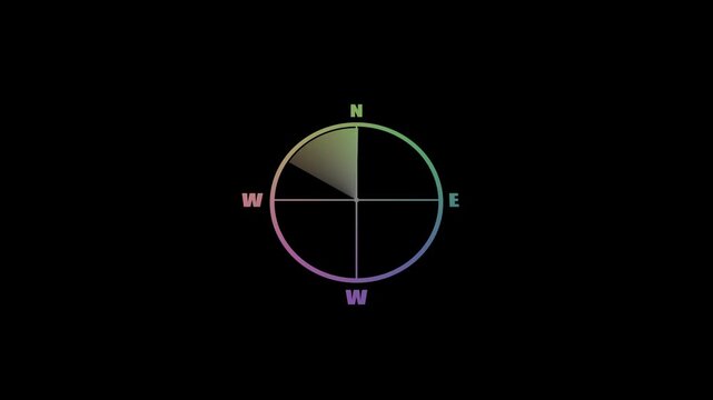 Digital Rader searching system animation. Rader Hud technology signal waves animated. searching security concept animation. signal waves, searching icon.on a black background , with video.4k video