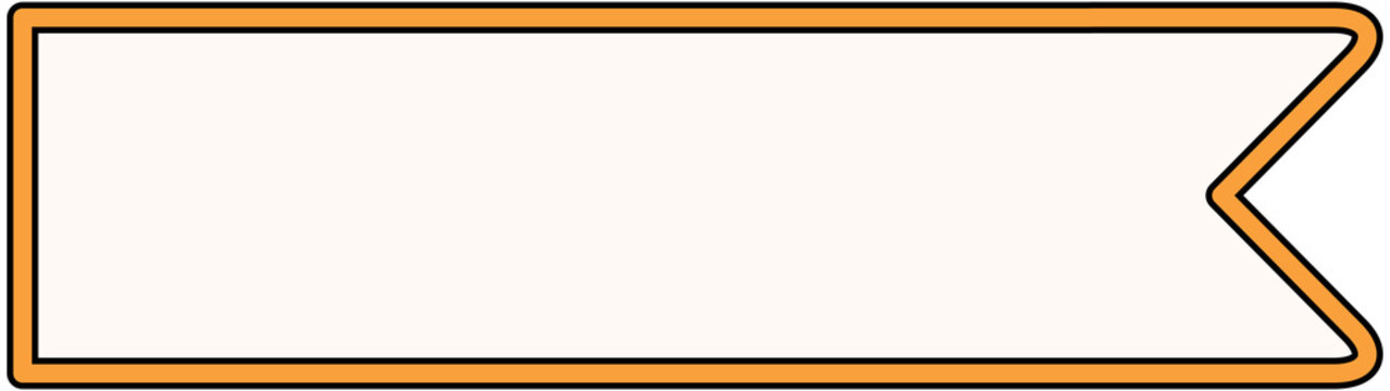 Basic Label Title Flag Shape Frame