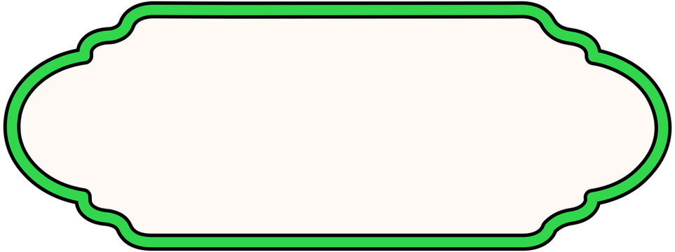 Basic Label Title Rectangle Frame