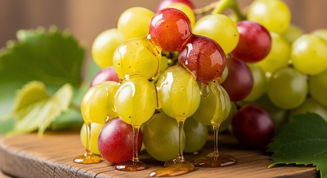 Fresh grapes close up