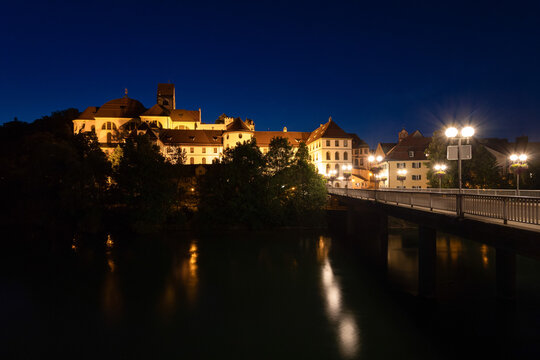 Das Benediktinerkloster Sankt Mang in F&uuml;ssen im Allg&auml;u, Deutschland 

