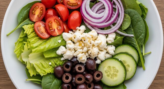 Fresh salad ingredients composition