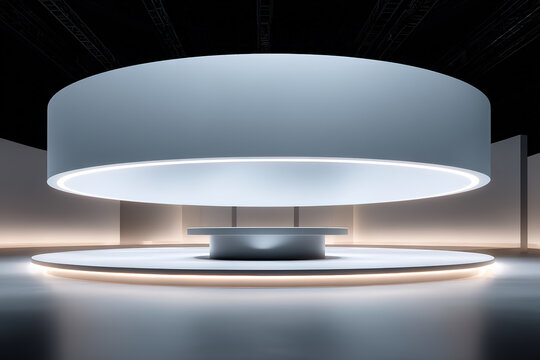 Modern minimalist showroom booth design