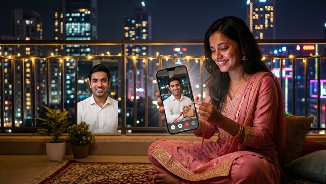 Long Distance Raksha Bandhan &ndash; Sister Video Calling Brother
