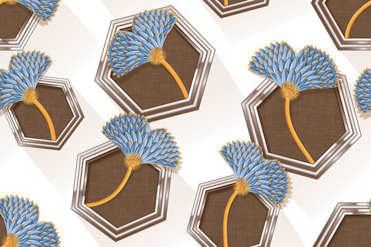 3d hexagon wallpapper