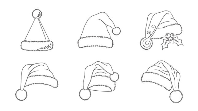 Collection of Christmas Elf Hats.