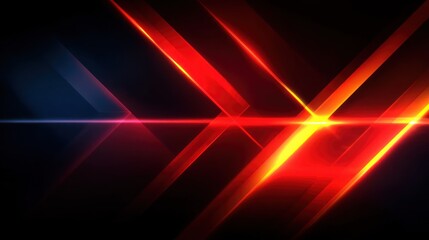 Obraz premium Abstract red and blue light streaks on dark background