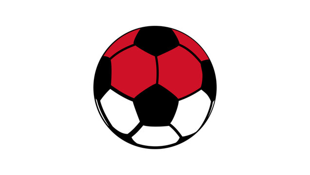 monaco football flag, color vector illustration