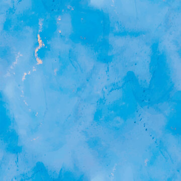 Foil Sea Paint. Gold Seamless Watercolor. Alcohol Ink Marble. Trendy Abstract Art Painting. Vector Ink Marble. Water Bronze Repeat. Water Elegant Background. Blue Marble Background. Liquid Watercolor