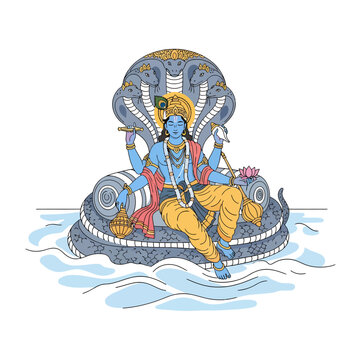 Lord Vishnu Rests on Serpent Devshayani Ekadashi Festival