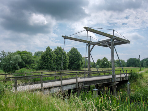 Elbrinksvonder over de Berkel bij Borculo, Achterhoek, Gelderland province, The Netherlands