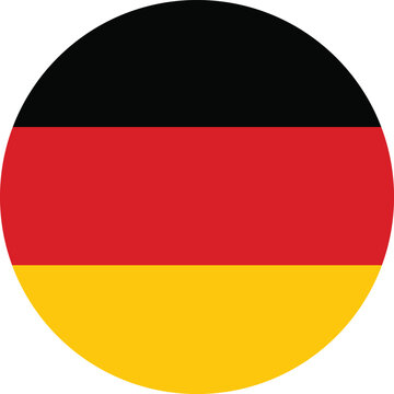 Round germany flag